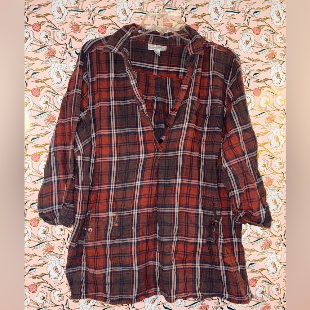 Dress Barn Flannel Top| Size 18